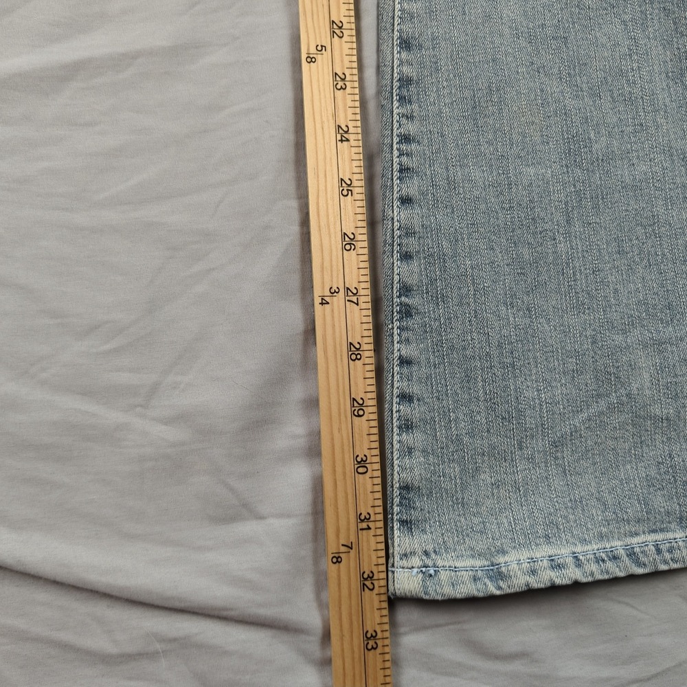 Guess Jeans Womens 31 Blue Flare Stretch Casual Faded Boho Hippie New - Picture 5 of 16